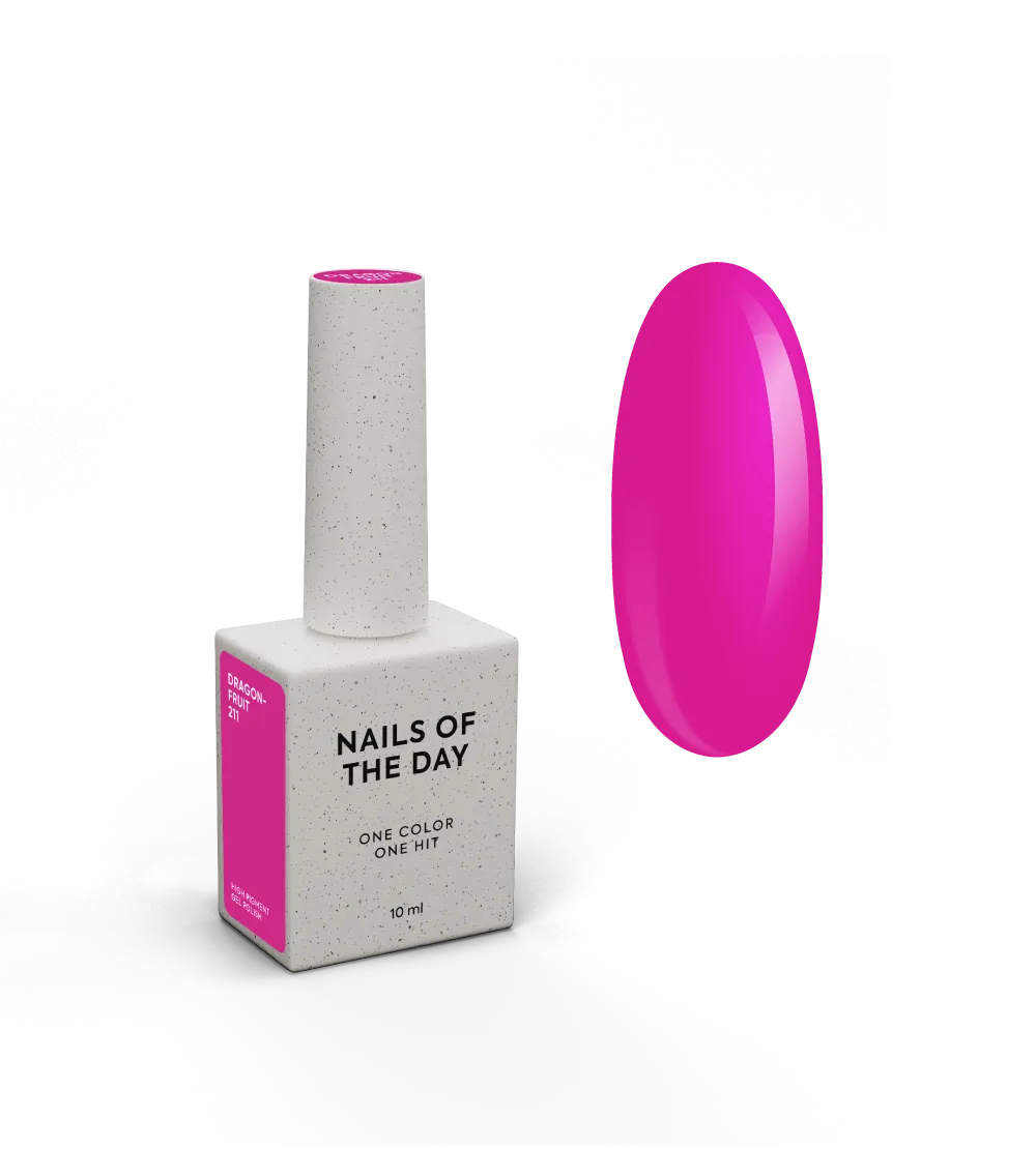 гель-лак NAILSOFTHEDAY Dragonfruit-211  — пурпурно-рожевий, 10 мл