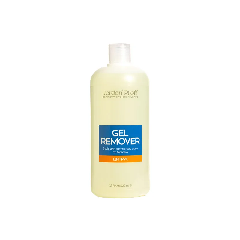 Jerden Proff Gel Remover засіб для зняття гель-лаку "Цитрус", 500 мл