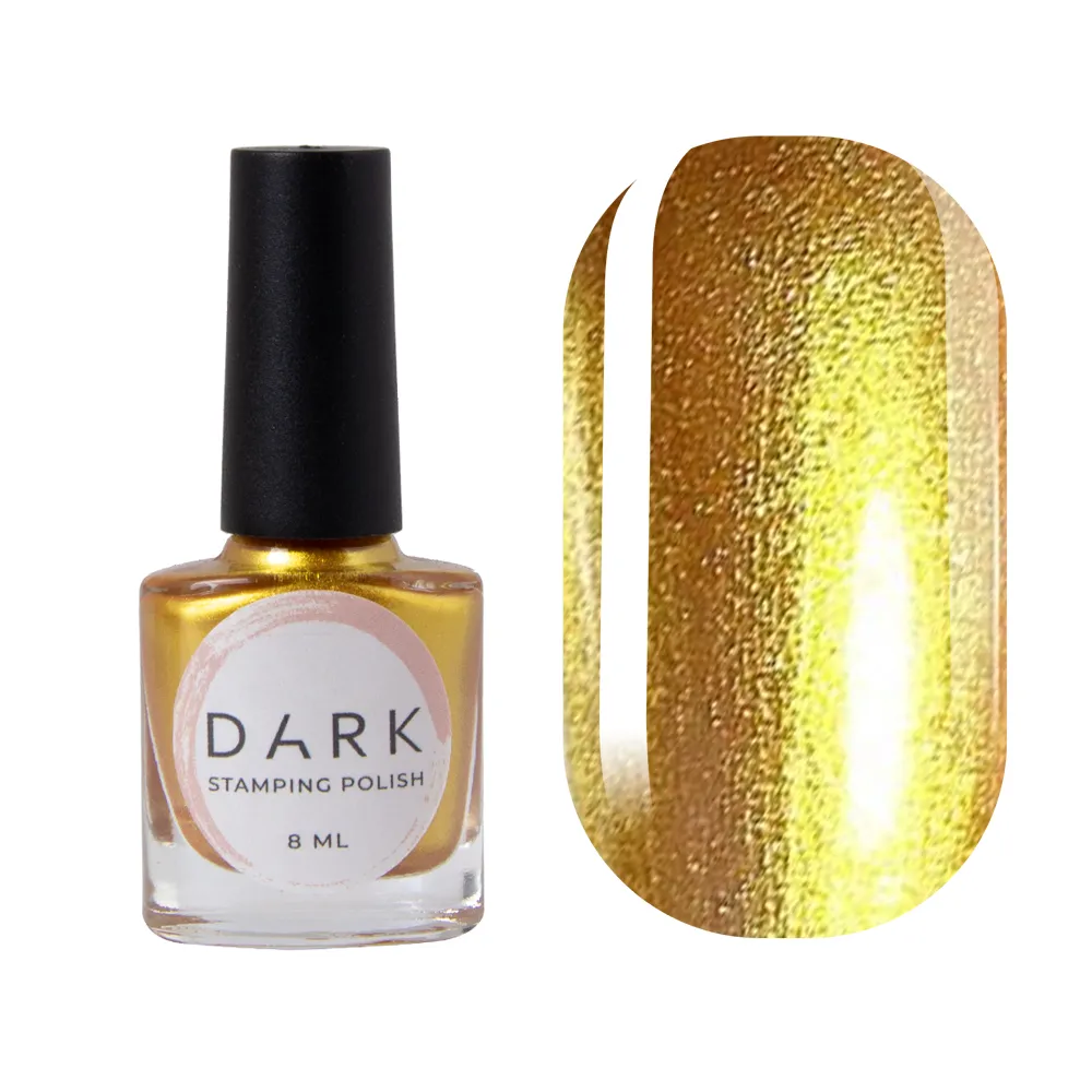 DARK Stamping polish №04, золотой, 10 мл