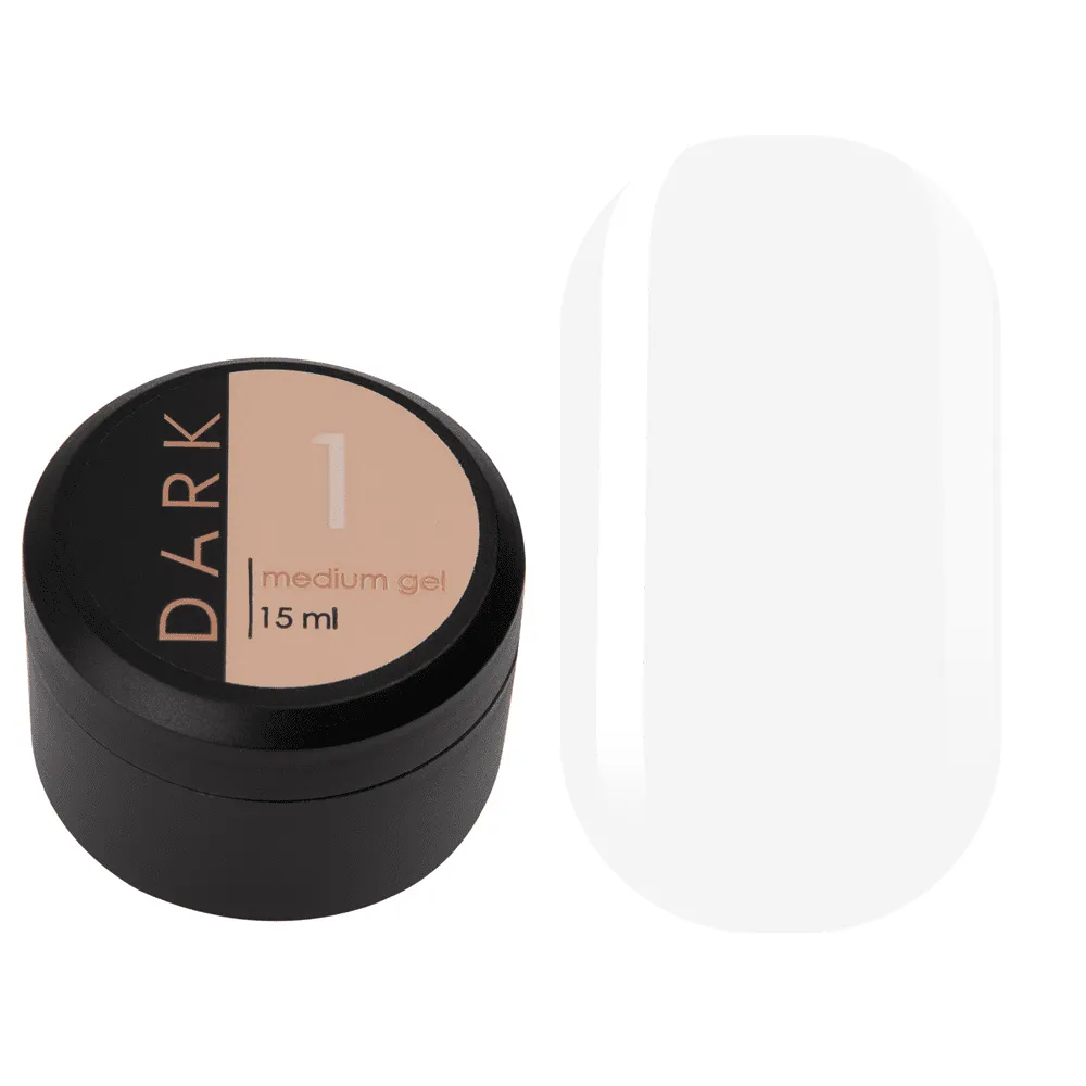 DARK Medium Gel №1, 15 мл, без пензлика