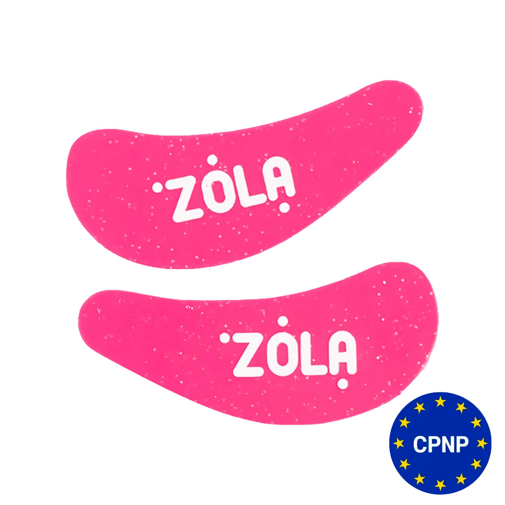Патчи силиконовые ZOLA многоразовые для глаз (1 пара), малиновые