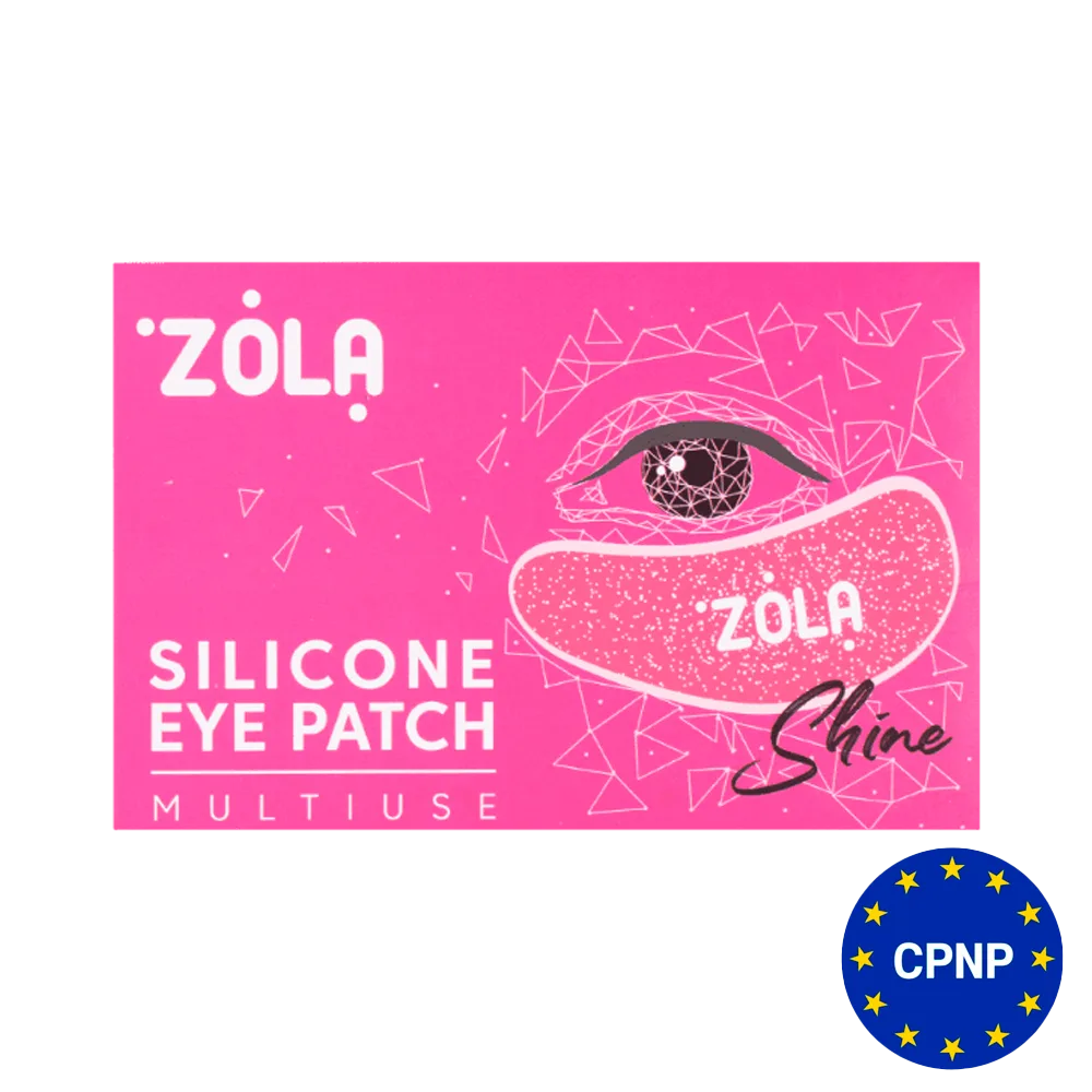 Патчі силіконові ZOLA багаторазові для очей (1 пара), малинові