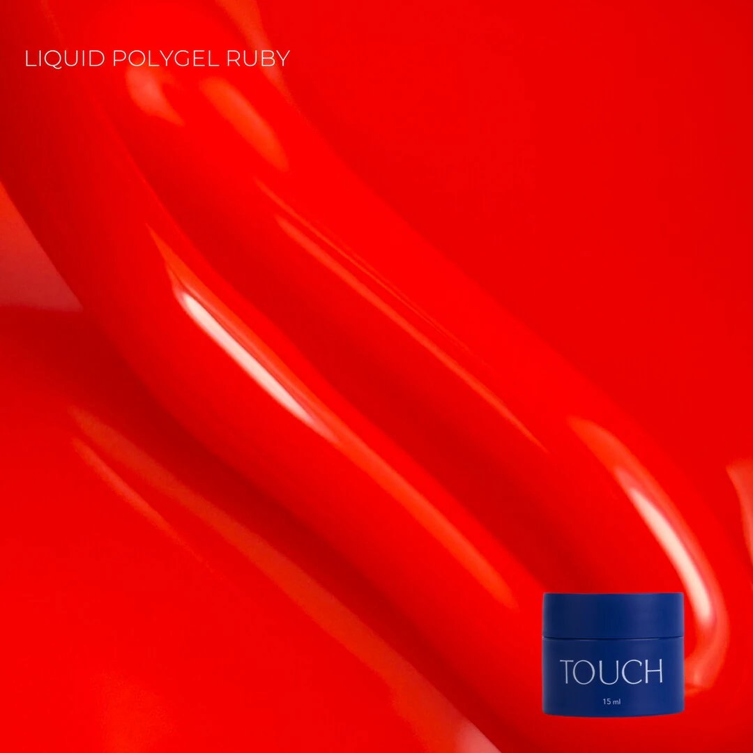 Полігель Touch Neon liquid polygel Ruby, 15 мл