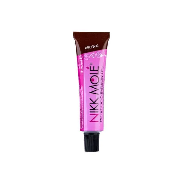 Краска для бровей и ресниц Nikk Mole, тон Коричневый / Brown