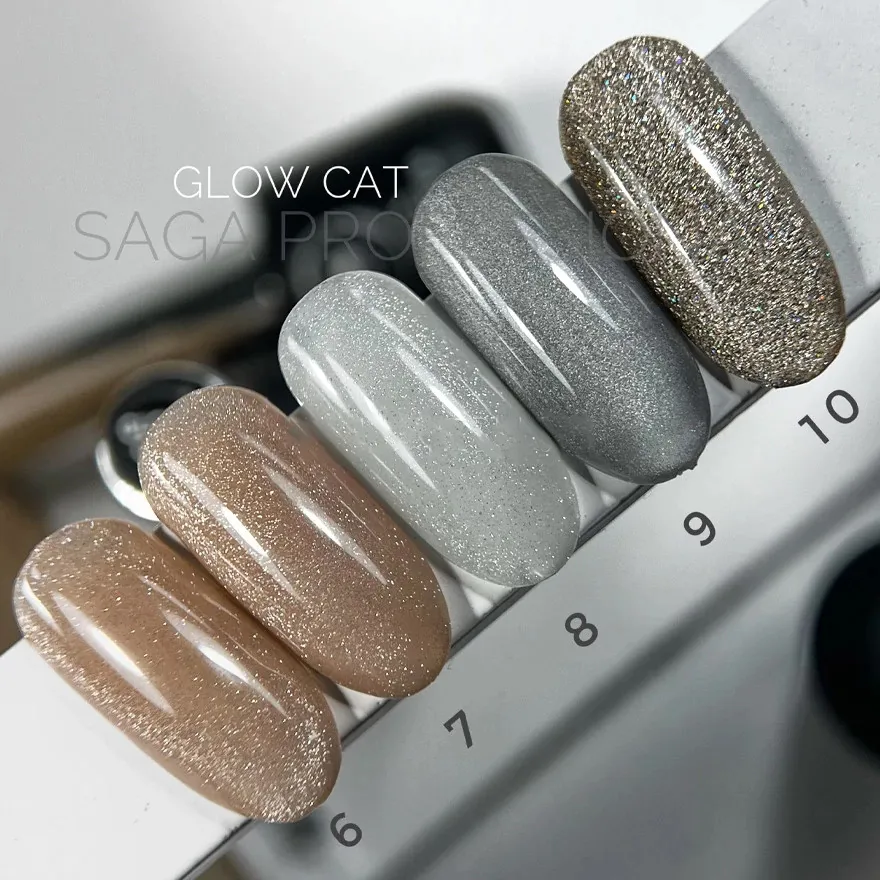 Гель-лак Saga Professional Glow Cat №10, 9 мл