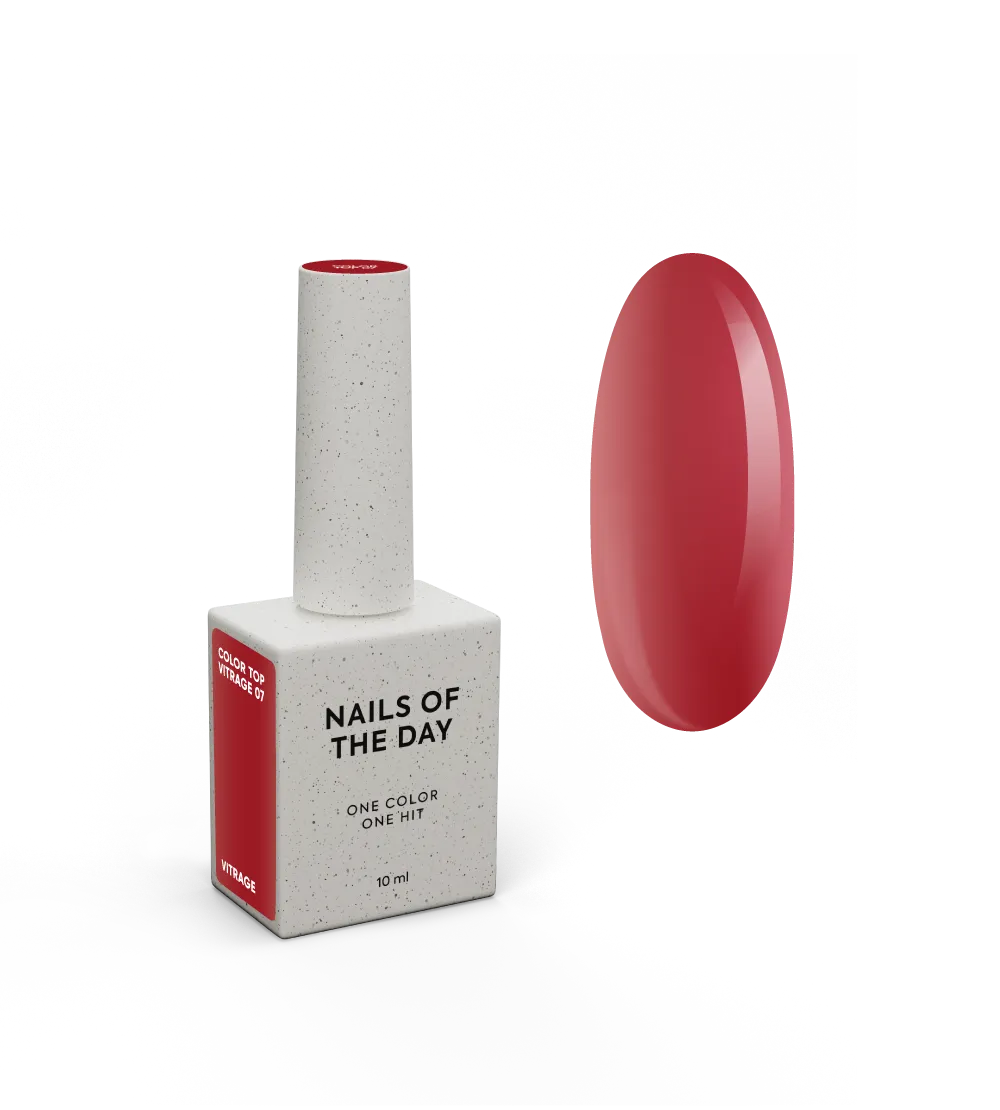 Top NAILSOFTHEDAY Color №07, 10 мл (vitrage)