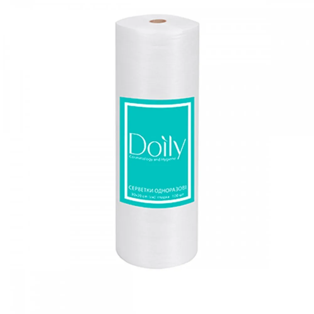 Салфетки в рулоне Doily 20\30 гладкие, 100 шт