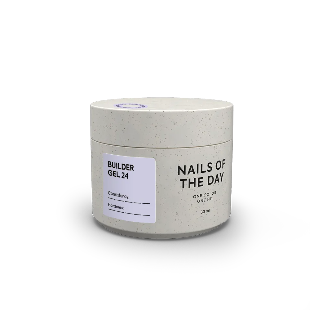 гель NAILSOFTHEDAY Builder gel 24-молочний з рожевою вуаллю, 15 мл