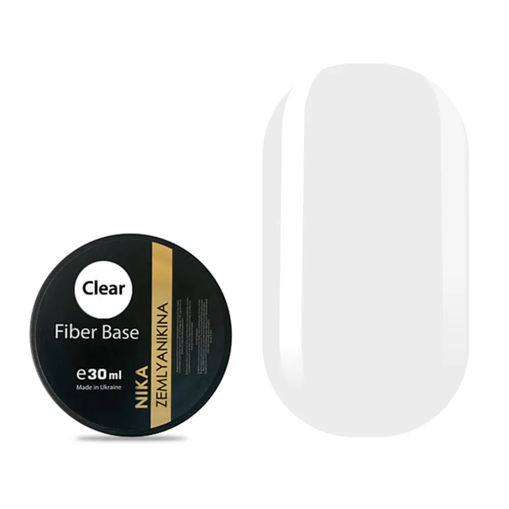 Армуюча база Nika Zemlyanikina Fiber base, Clear, 30 мл (баночка)