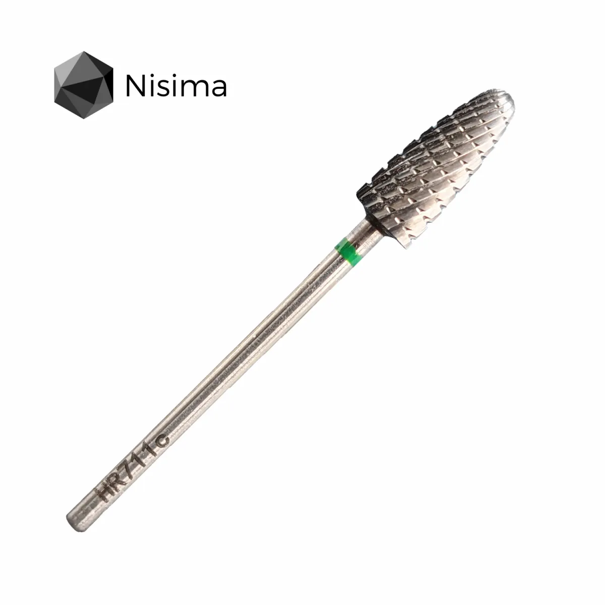 Насадка NISIMA твердосплав для швидкого зняття зелена HR711cK