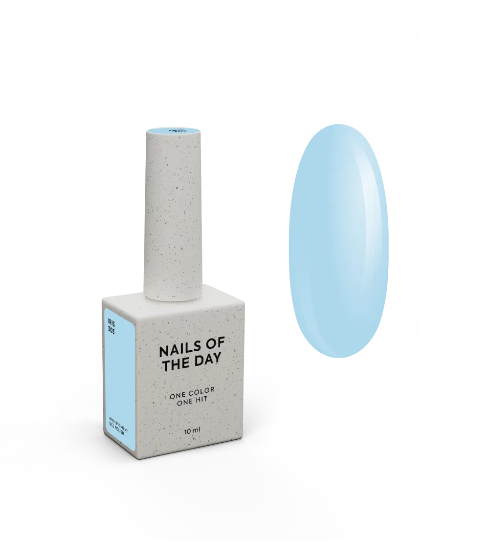 Гель-лак NAILSOFTHEDAY Let's special Iris - 303, 10 мл небесно-блакитний