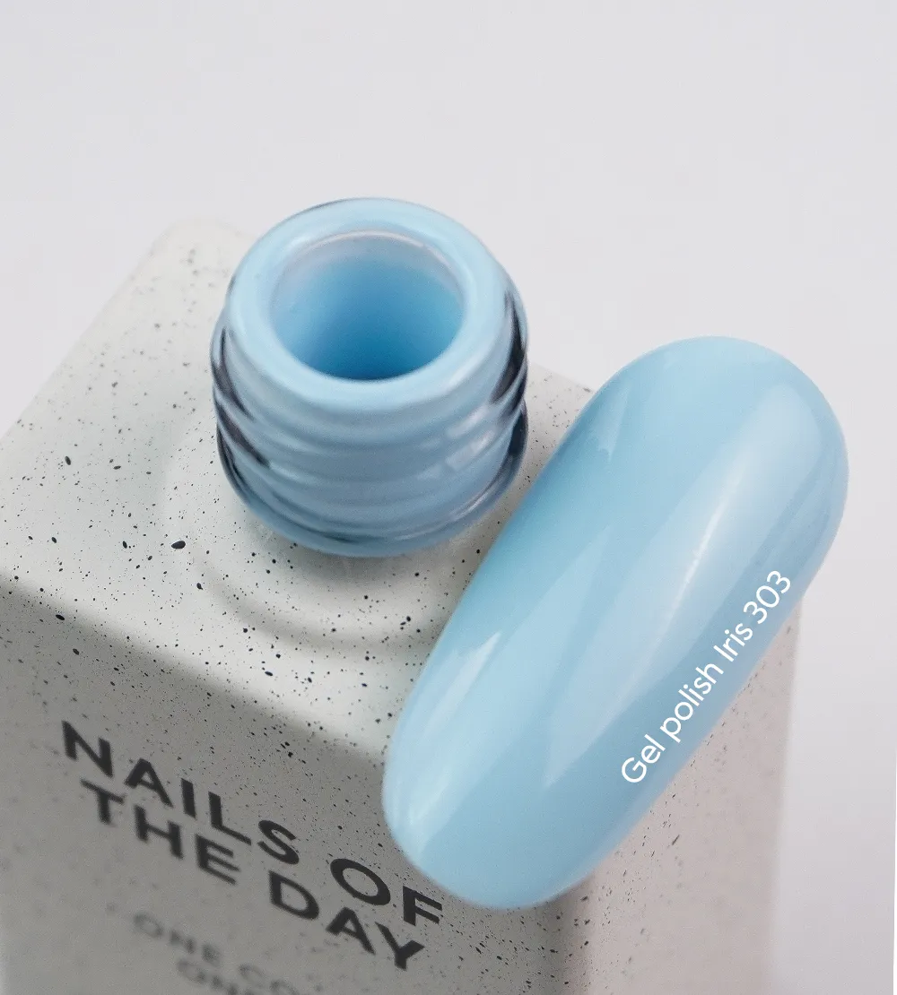 Гель-лак NAILSOFTHEDAY Let's special Iris - 303, 10 мл небесно-блакитний