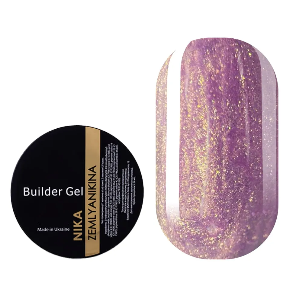 Гель для нарощування Nika Zemlyanikina Builder gel Mermaid №03, 15 мл