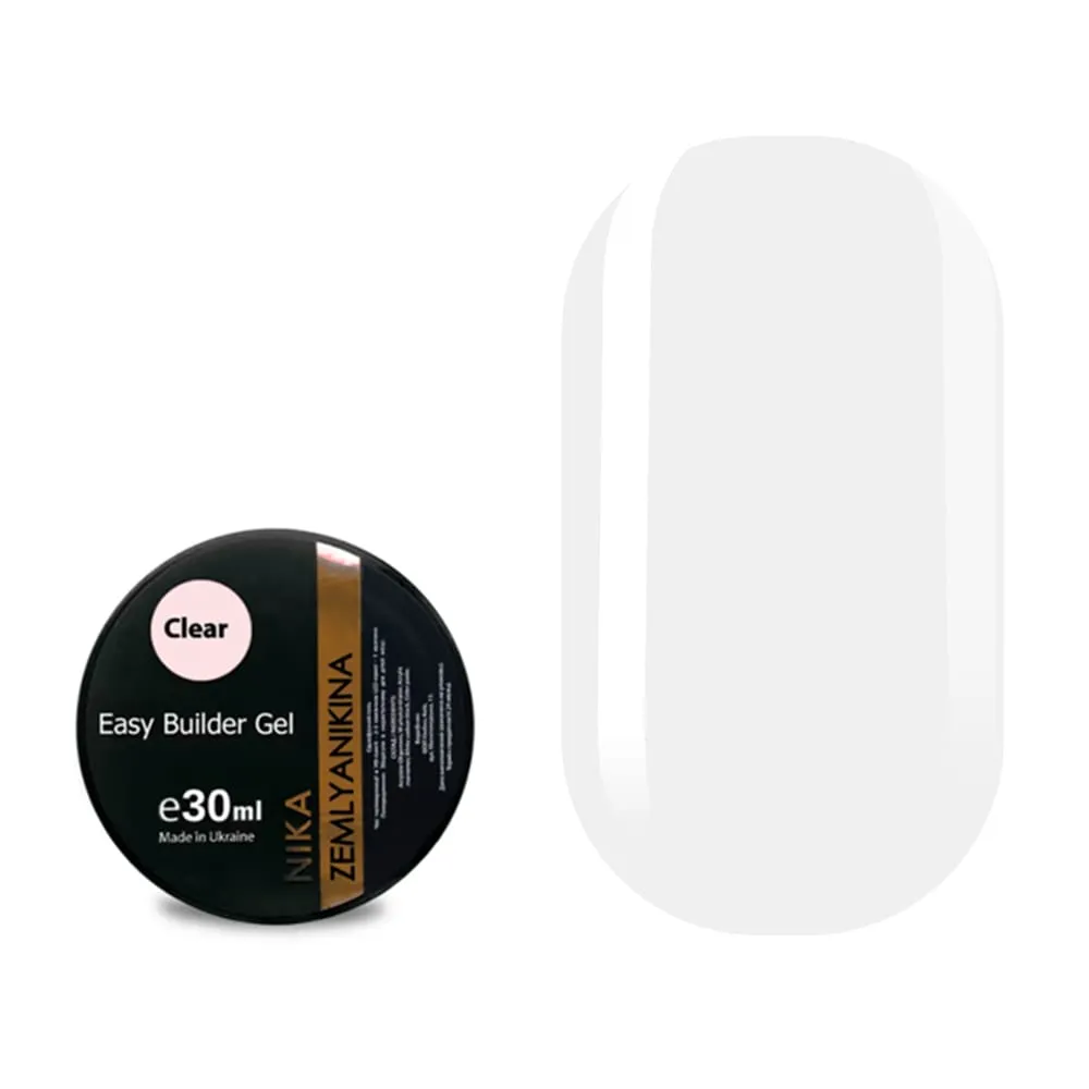 Моделирующий гель Nika Zemlyanikina Easy gel Clear, 30 мл