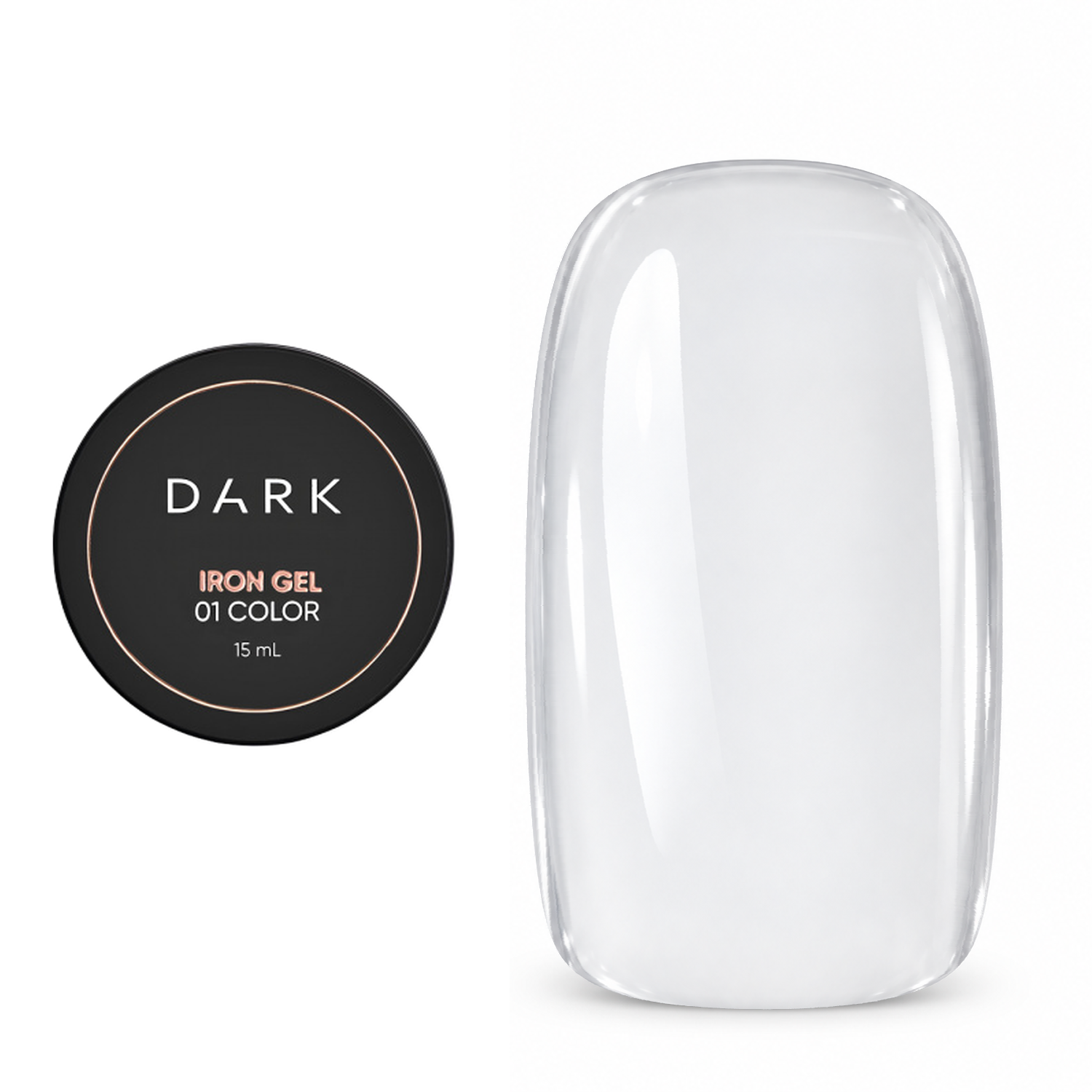 Гель DARK Iron gel №1, прозорий, 15 мл