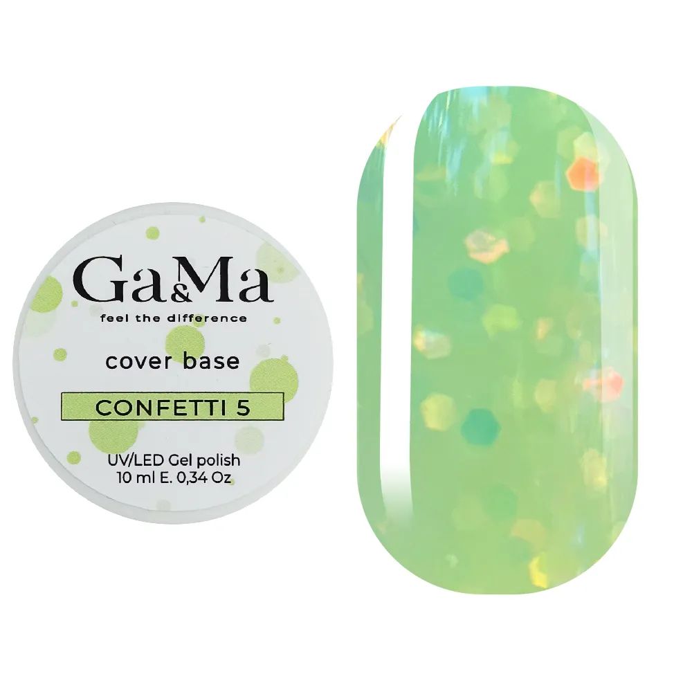 База камуфлирующая GÉMELY ex GA&MA Confetti №5, 10 мл