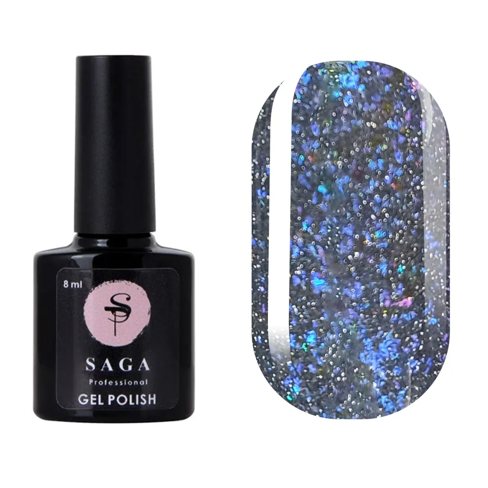 Гель-лак Saga Professional Fiery gel № 18 світловідбивний, 8 мл