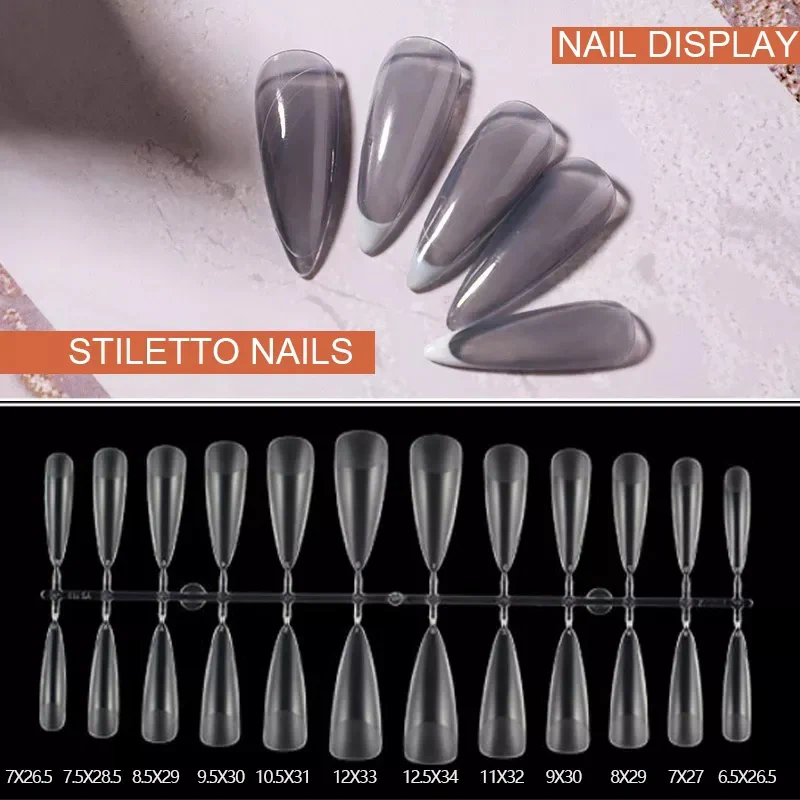 Типси гелеві Nailpop стилет, 120 шт