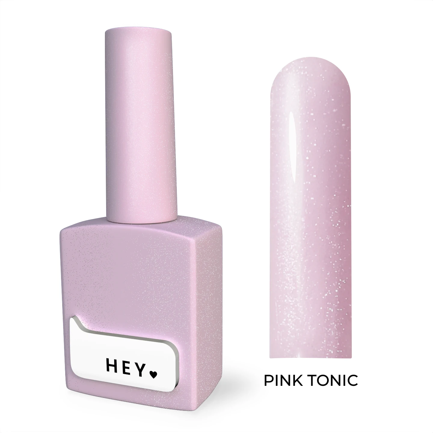 Відтінкова база HELLO TINT BASE PINK TONIC із шиммером, 15 мл