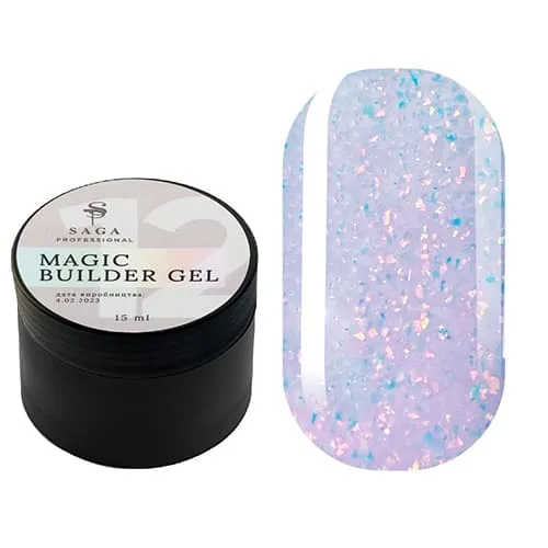 Гель SAGA Professional Builder Gel Magic 12, 15 мл