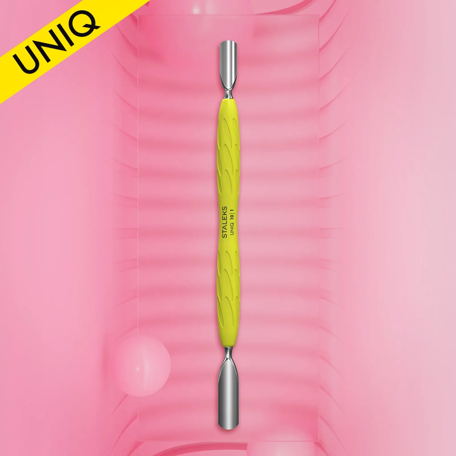 Лопатка маникюрная с силиконовой ручкой Staleks Uniq 10/1