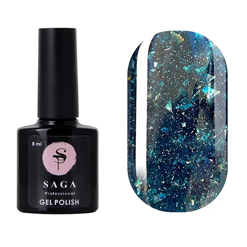 Гель-лак Saga Professional Fiery gel № 28 світловідбивний, 8 мл