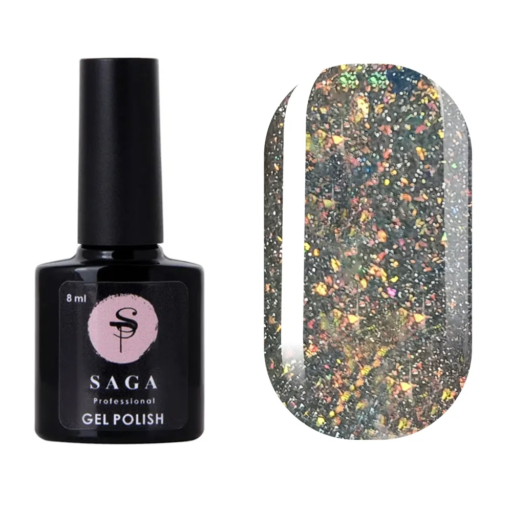Гель-лак Saga Professional Fiery gel № 19 світловідбивний, 8 мл