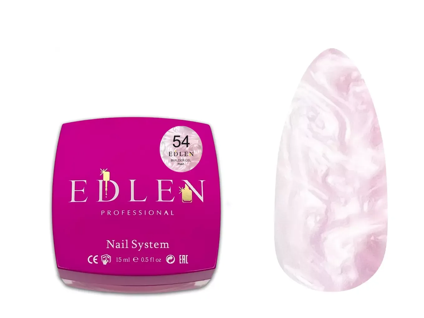 Edlen Builder Gel Pearl №54, 15 мл
