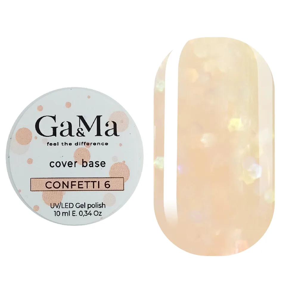 База камуфлирующая GÉMELY ex GA&MA Confetti №6, 10 мл