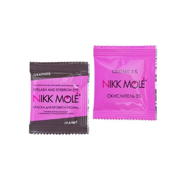 Краска для бровей и ресниц Nikk Mole, тон Графит, саше