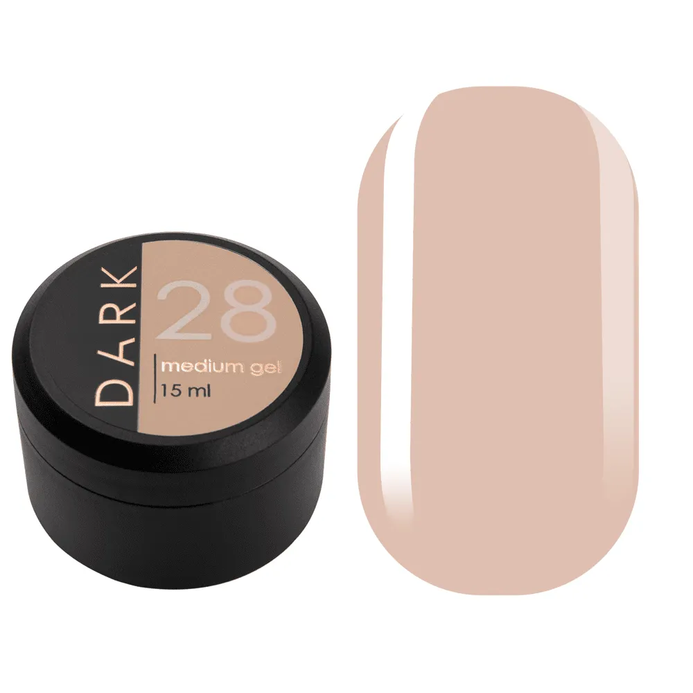 DARK Medium Gel №28, 15 мл, без кисти