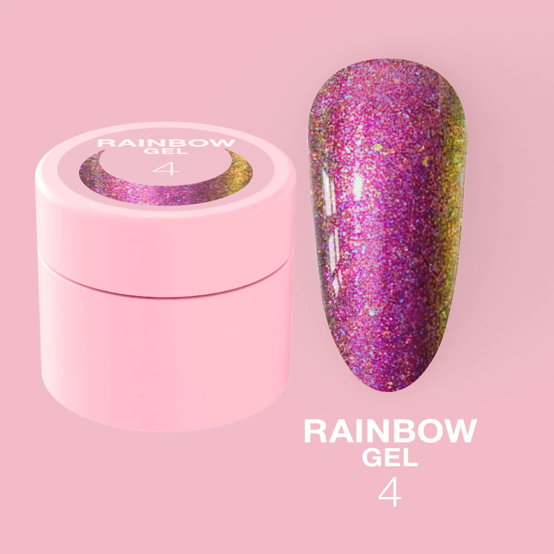 Гель-гліттер LUNA Rainbow Gel №4, 5 мл