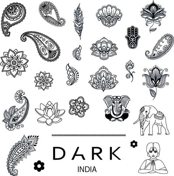 Пластина для стемпінгу DARK India