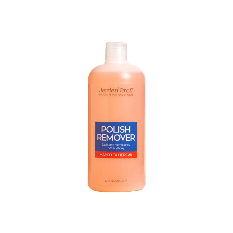 Jerden Proff Polish Remover засіб для зняття лаку "Манго та персик", 500 мл