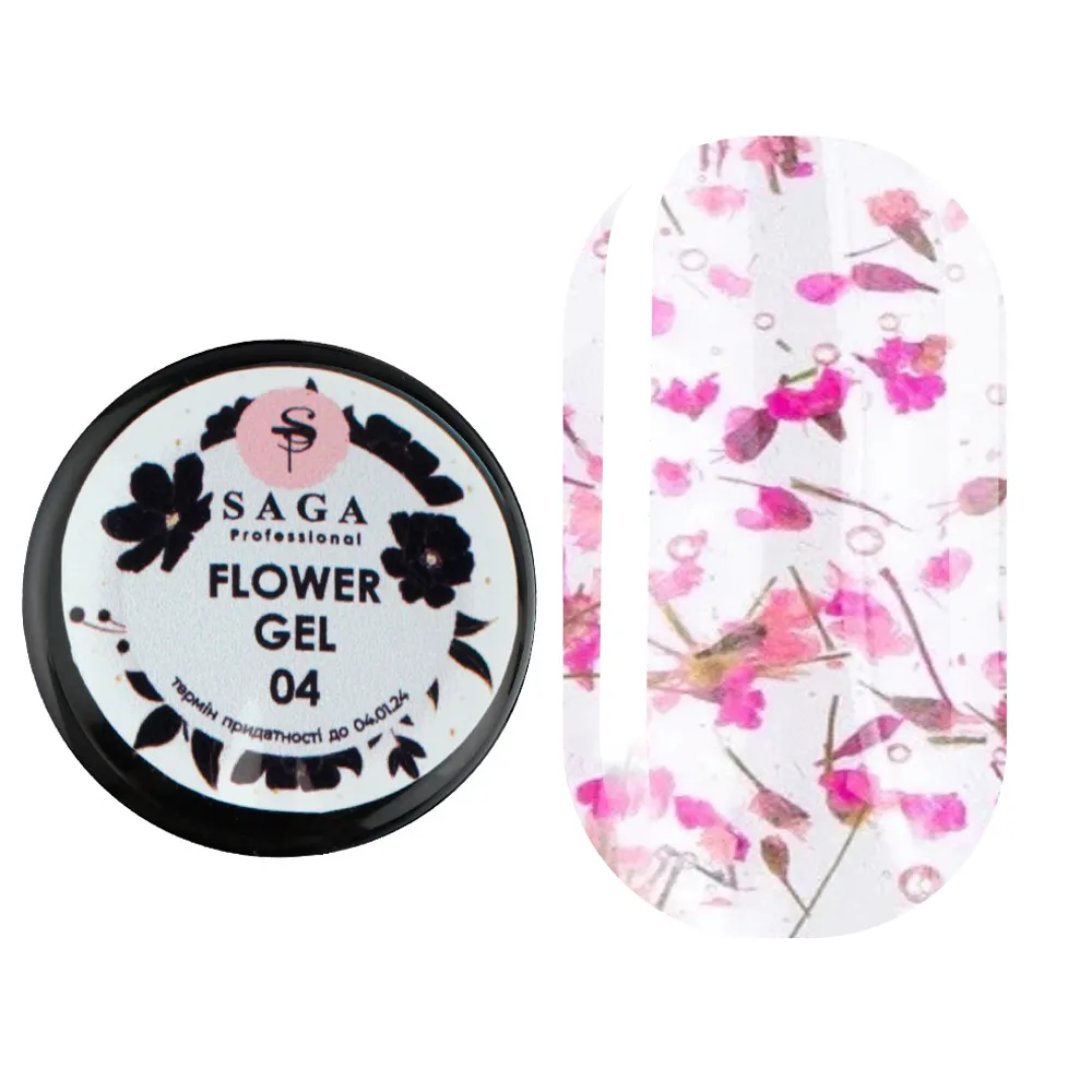 Гель SAGA Professional Flower Gel 4, 5 мл