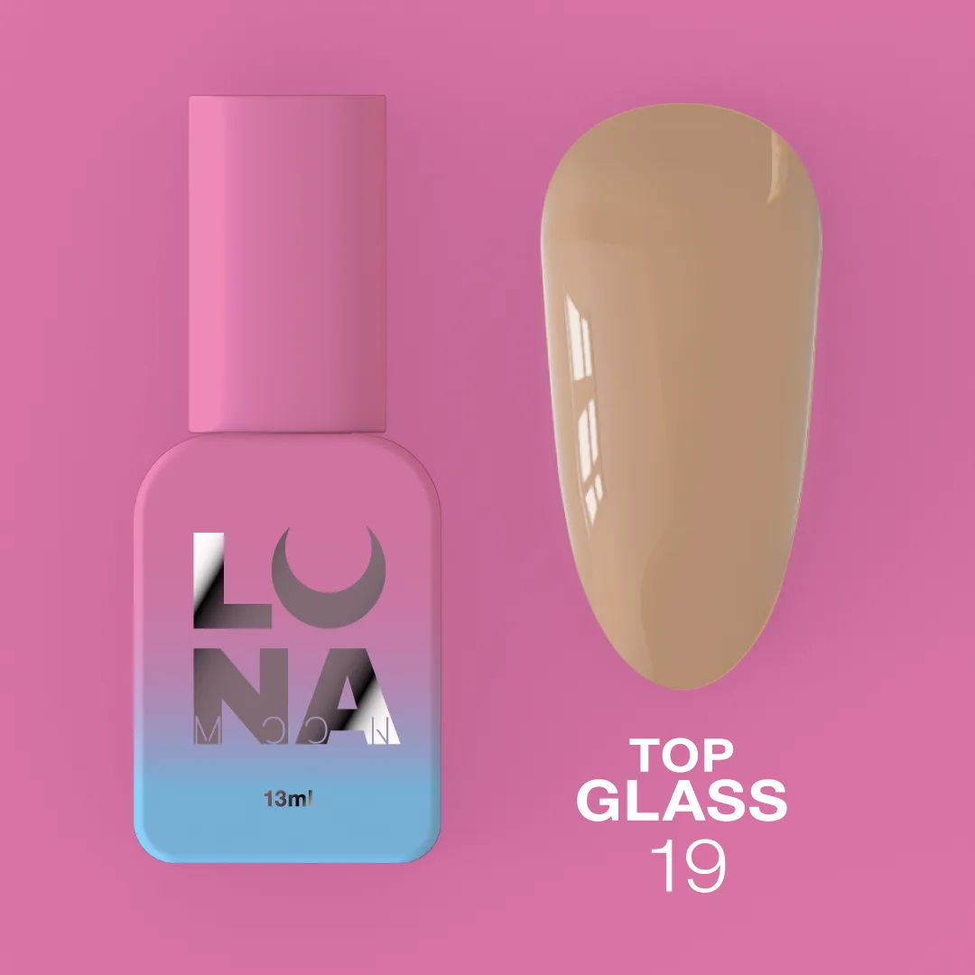 Топ для гель-лаку LUNA Glass №19, 13 мл