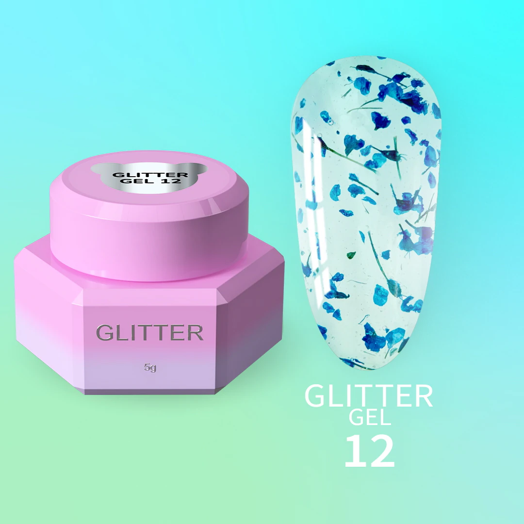 Блискітки для нігтів You Are Cute Glitter Gel №12, 5 мл