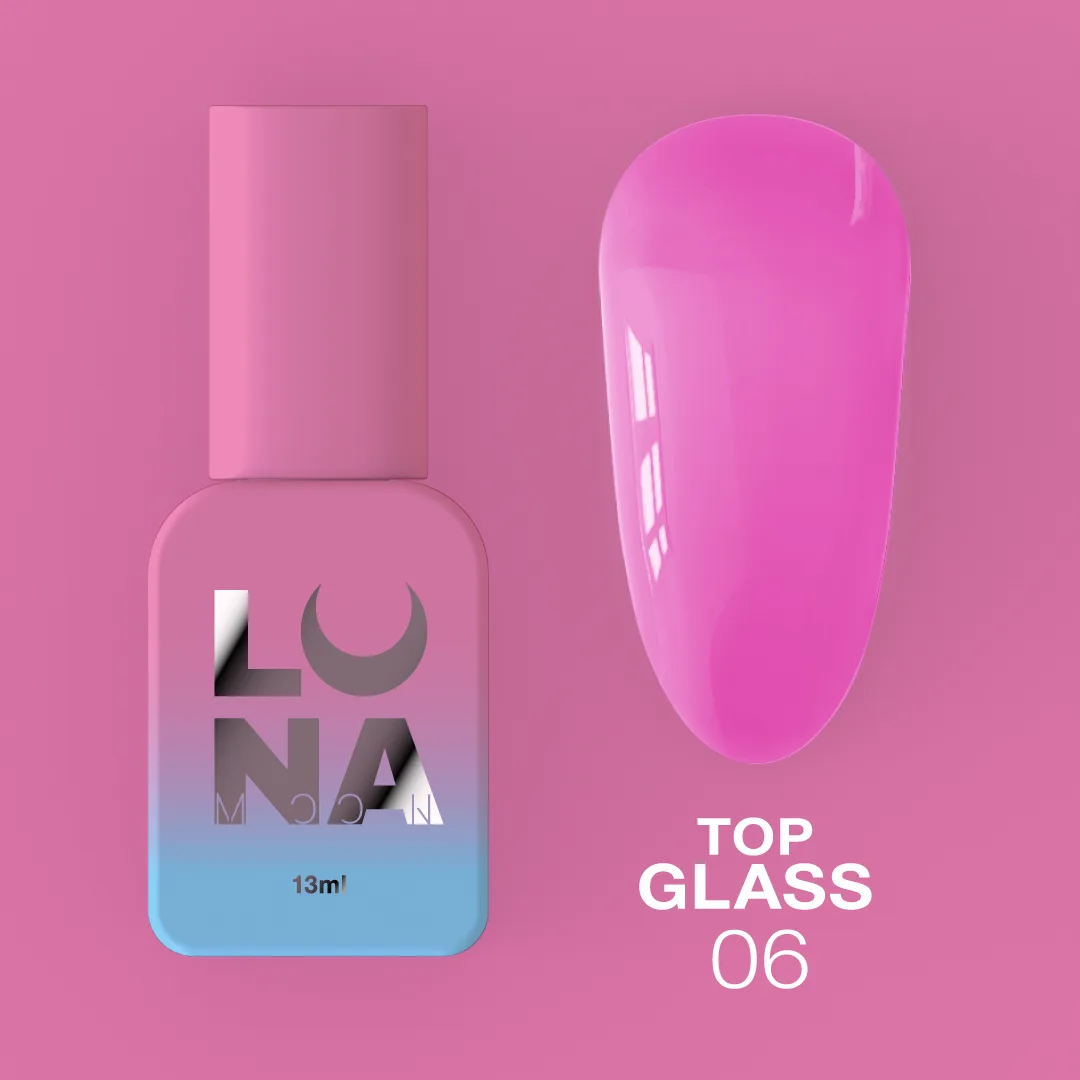 Топ для гель-лаку LUNA Glass №6, 13 мл