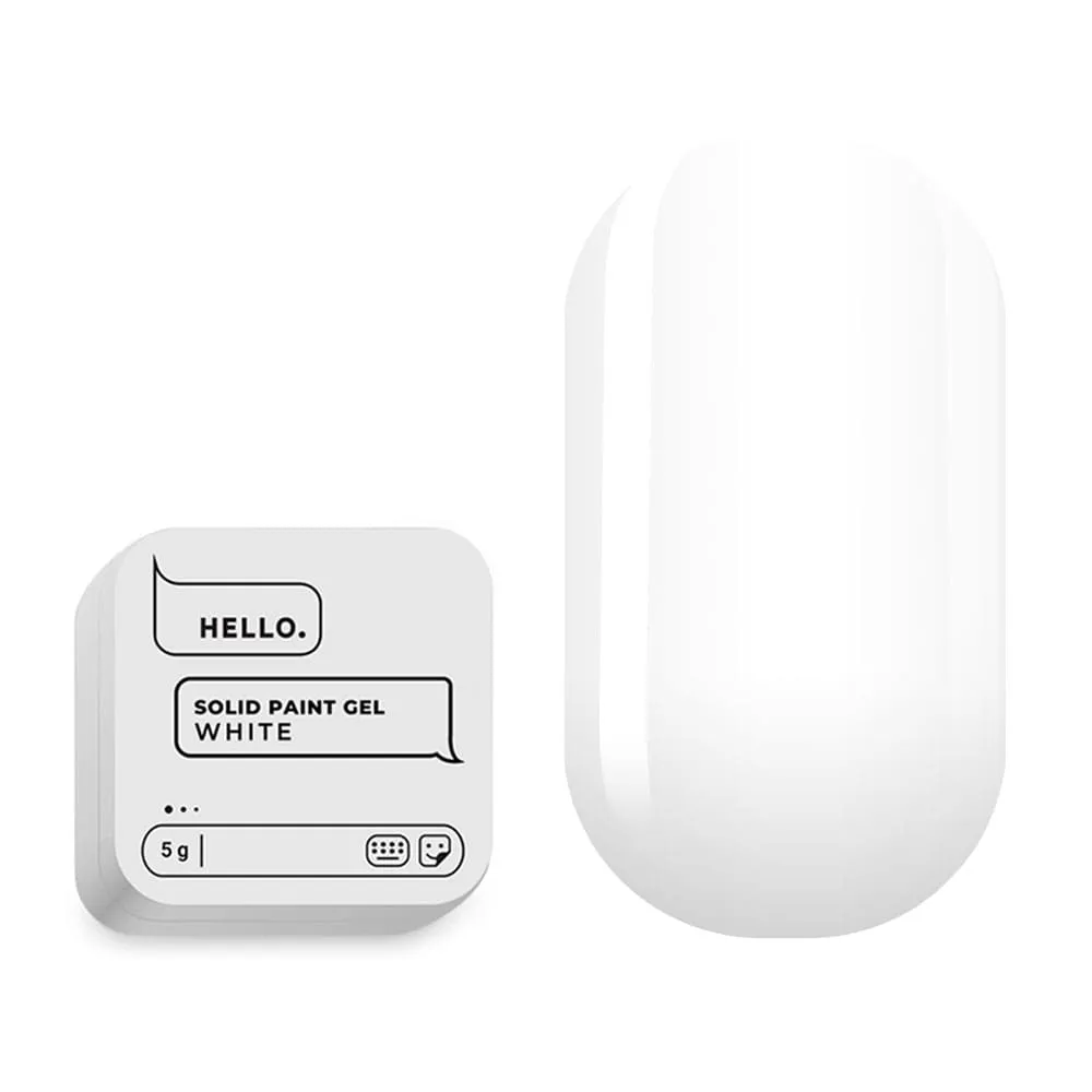 Гель-краска HEYLOVE Solid paint gel White, 5 г