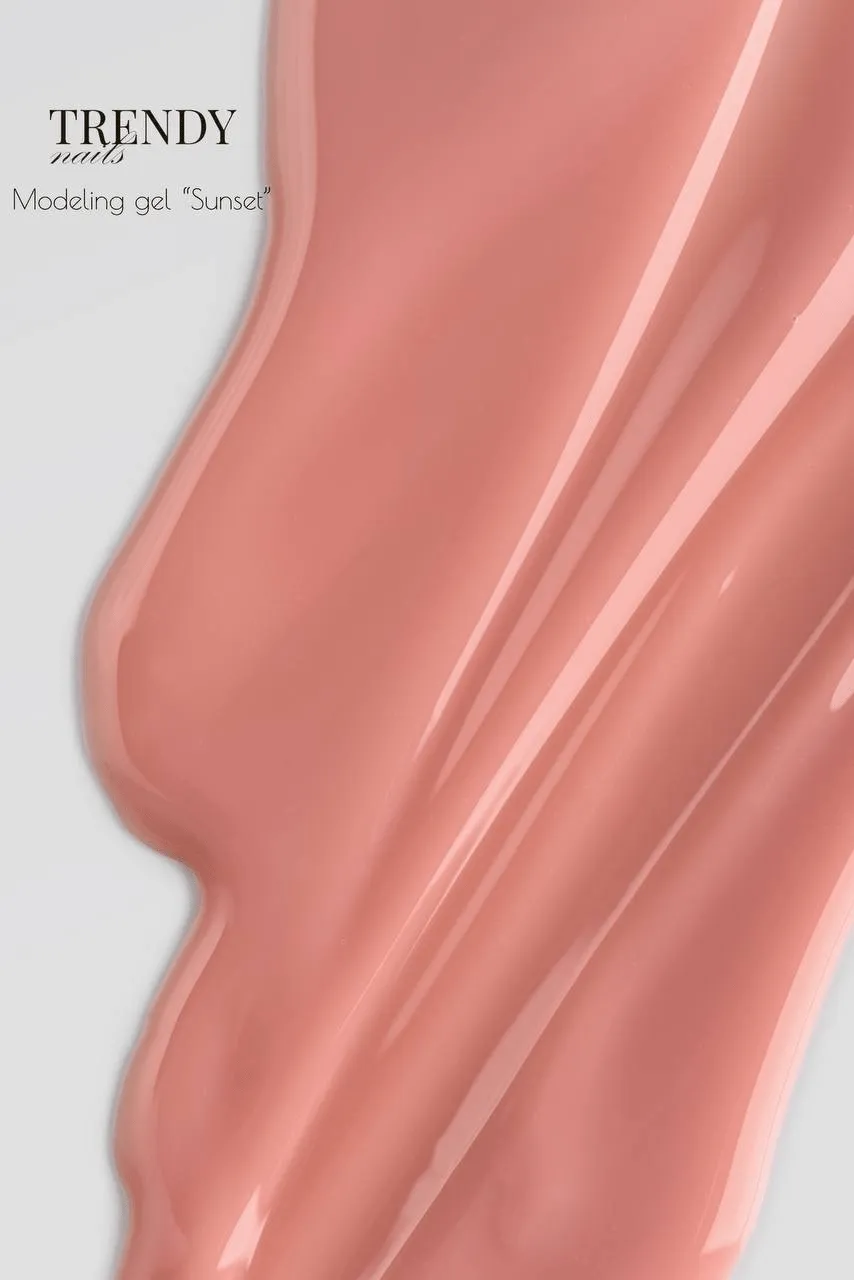 Trendy Nails Modeling Gel Sunset, 15 мл