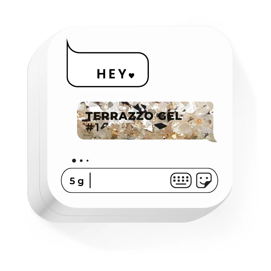 Гель для дизайну HEYLOVE Terrazzo gel №1, 5 г