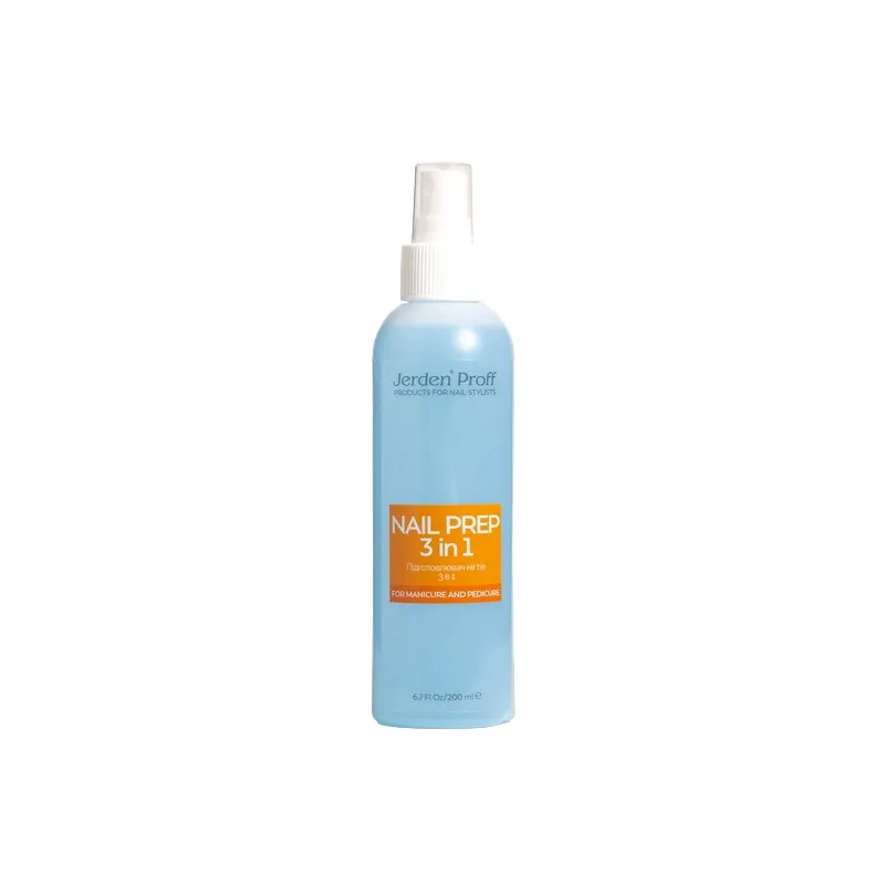 Підготовник нігтя Jerden PROFF 3 in 1 Nail Prep, 200 мл
