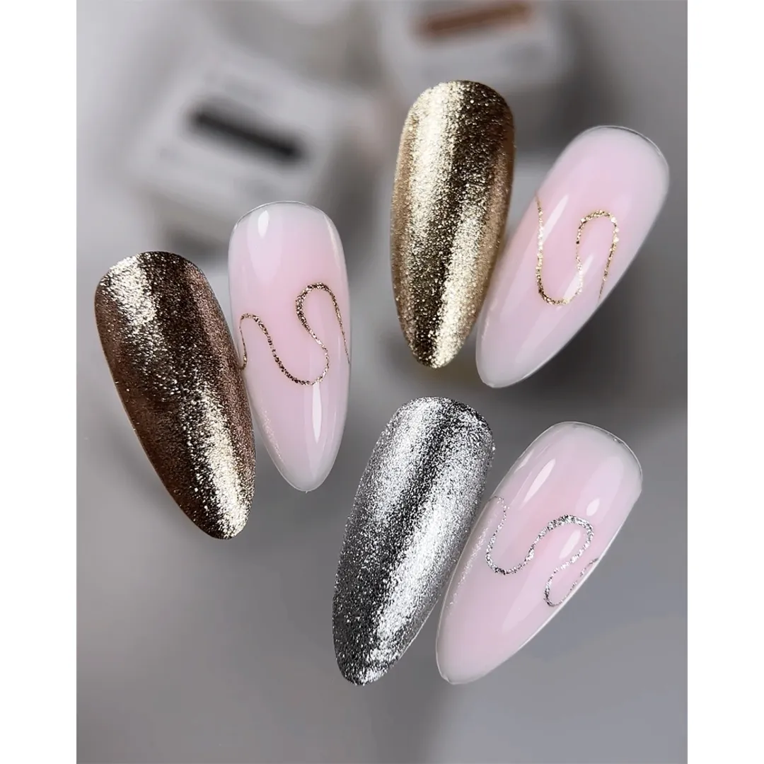 Гель-фарба HELLO Solid platinum gel Rose Gold, 5 г
