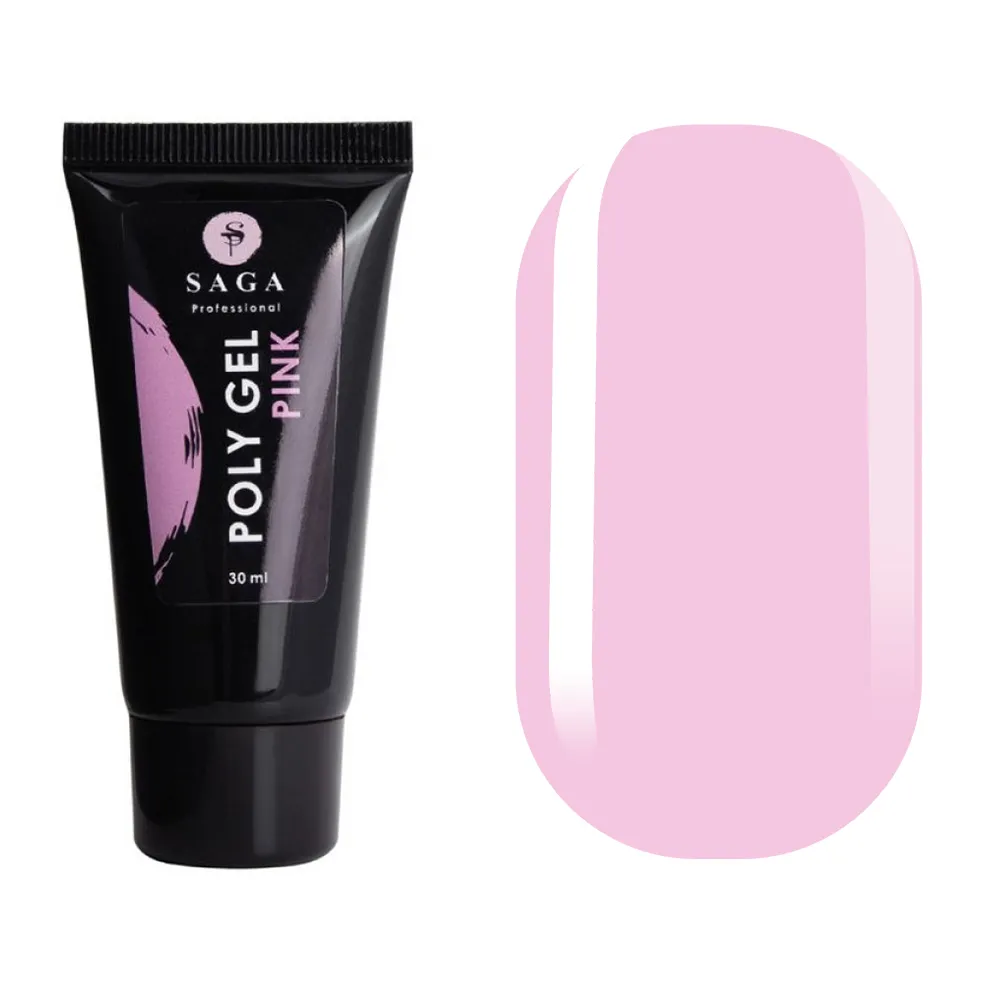 Saga PolyGel pink, 30 мл