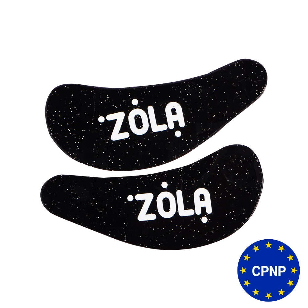 Патчи силиконовые ZOLA многоразовые для глаз (1 пара), черные