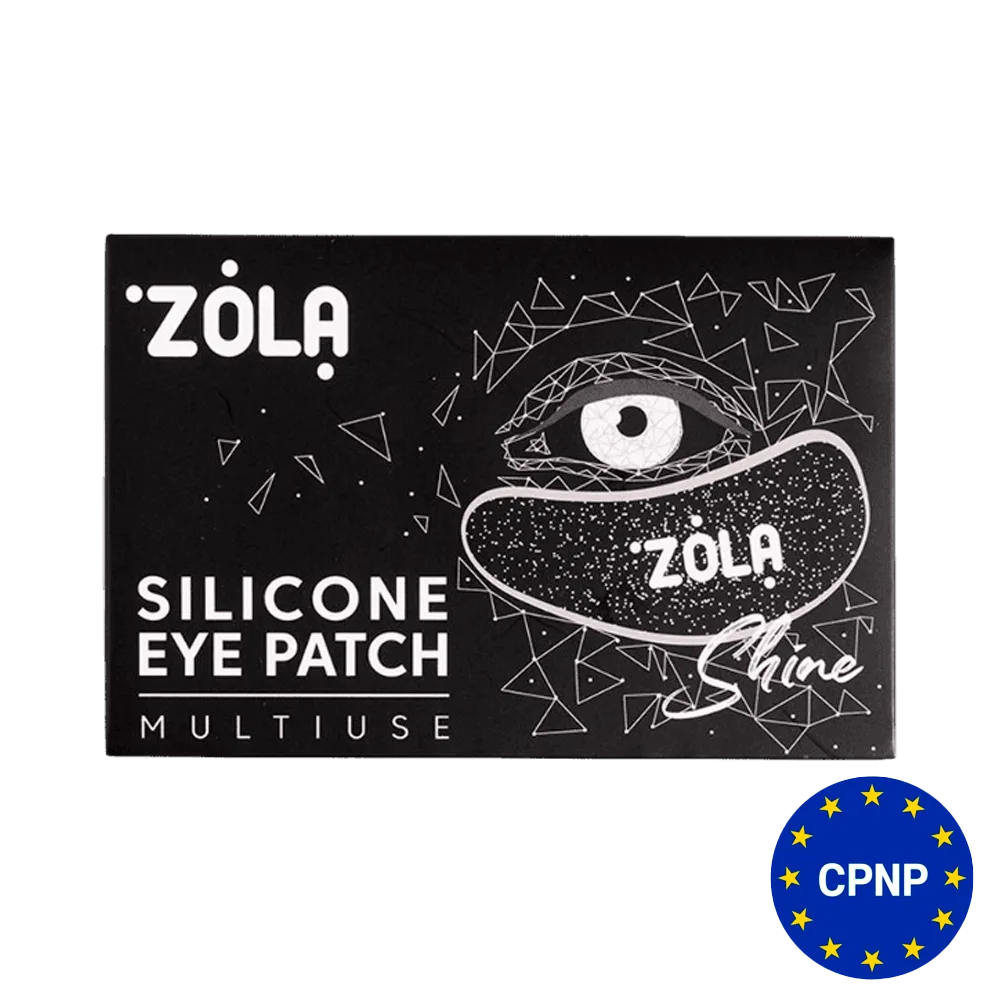 Патчи силиконовые ZOLA многоразовые для глаз (1 пара), черные