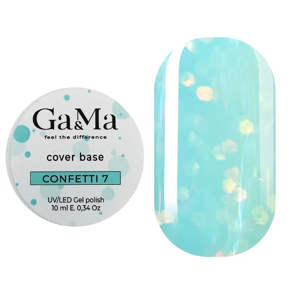 База камуфлирующая GÉMELY ex GA&MA Confetti №7, 10 мл