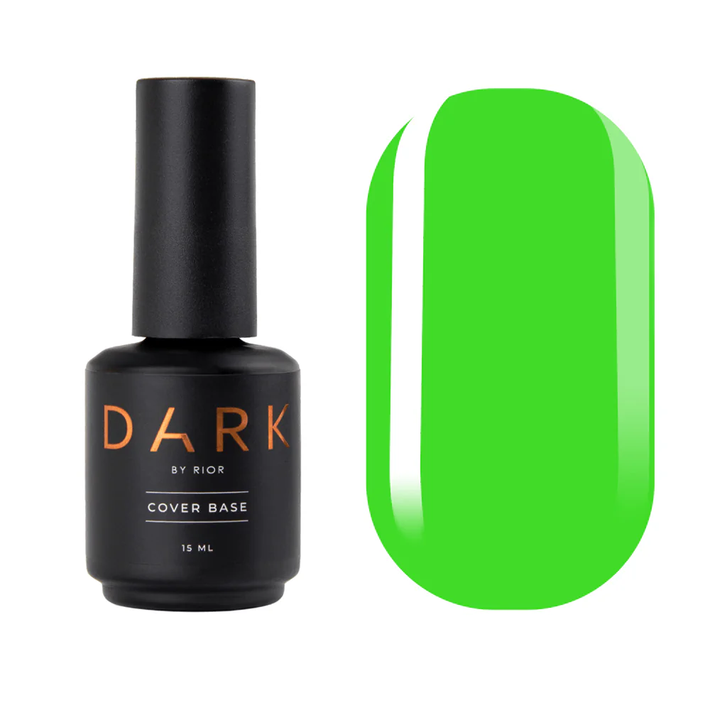 DARK neon base №2 зелений, 15 мл, з пензлем