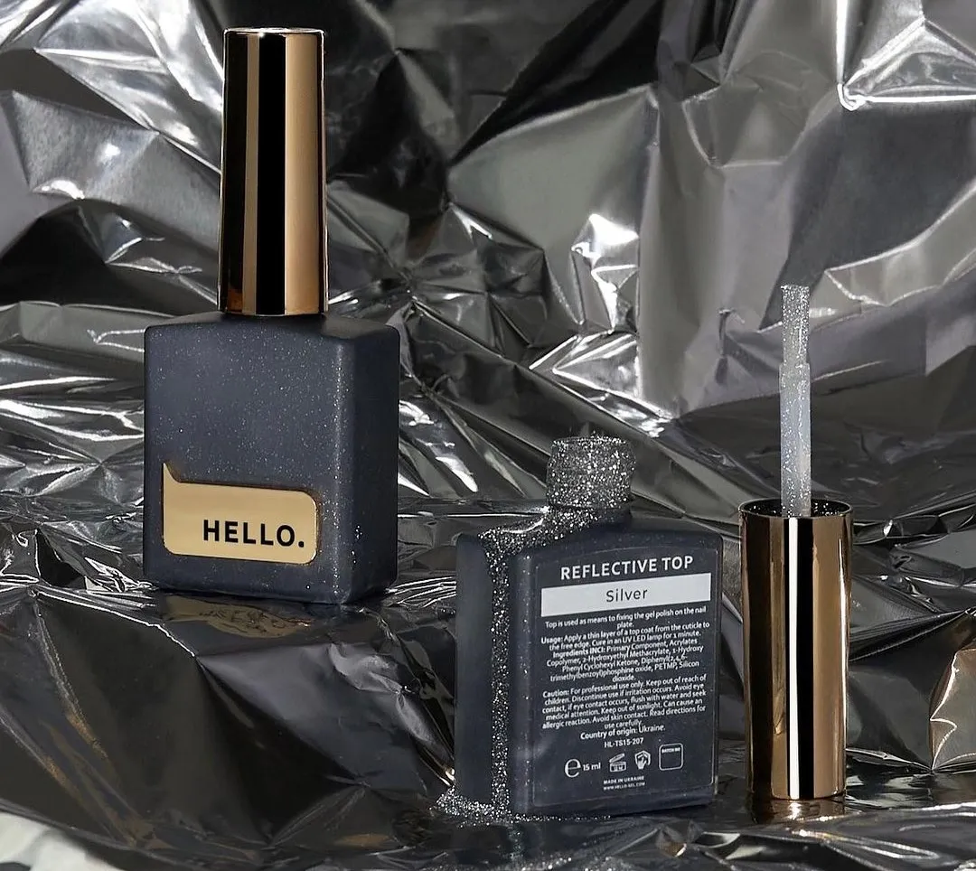 Топ HELLO Reflective Silver Top, 15 мл
