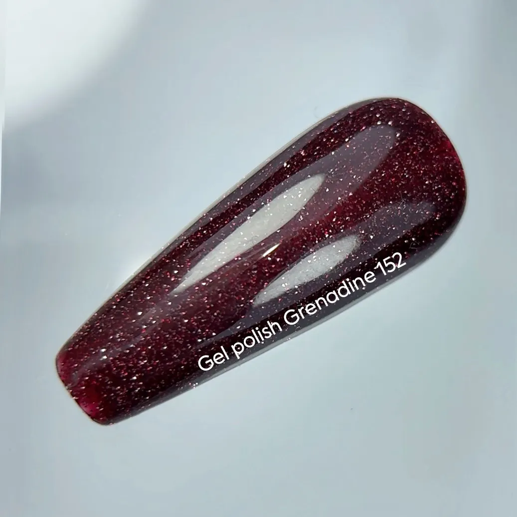 Гель-лак NAILSOFTHENIGHT Grenadine—бордовий (гранатовий) №152, 10 мл